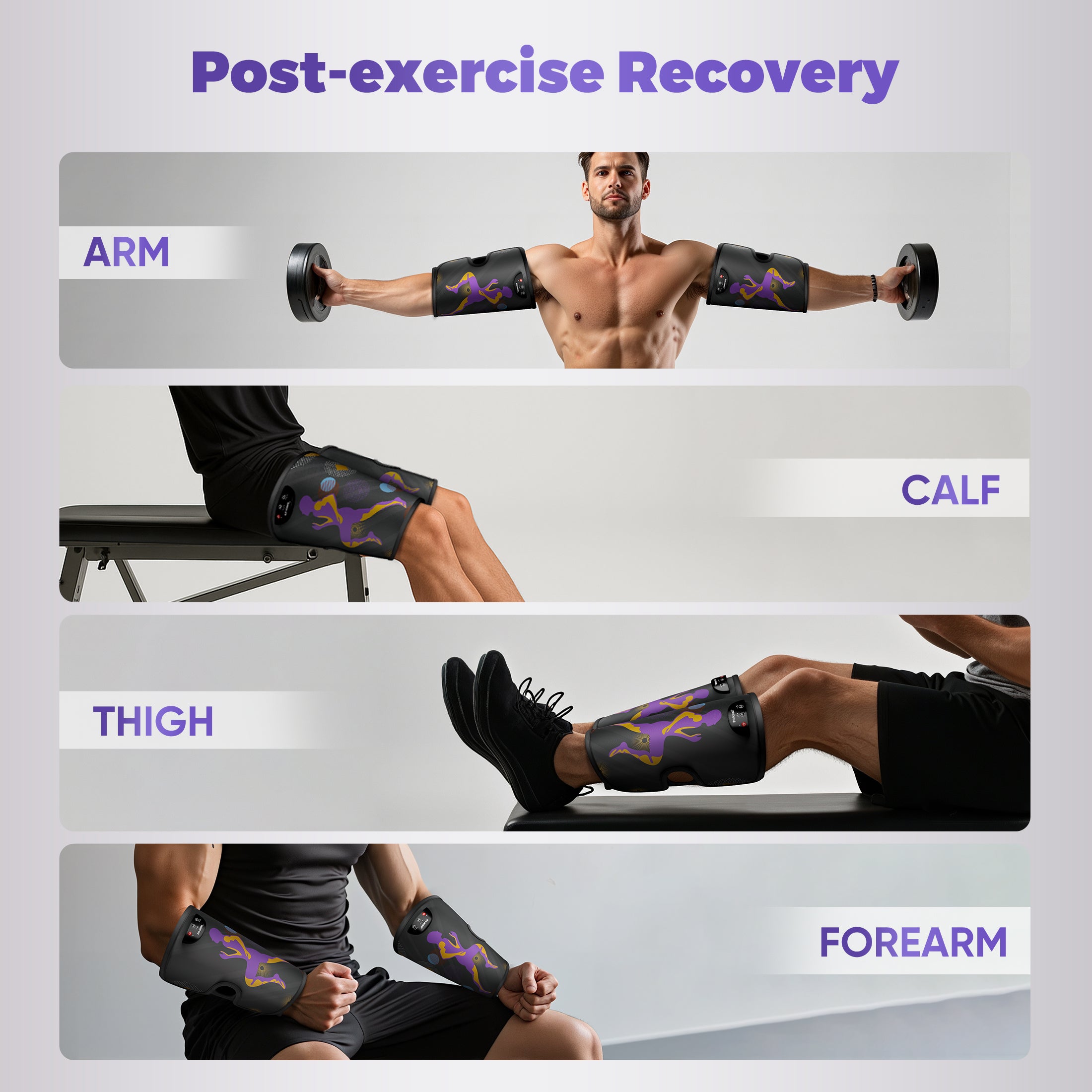 FIT KING Rechargeable Leg Massager with Heat | FT-3151A