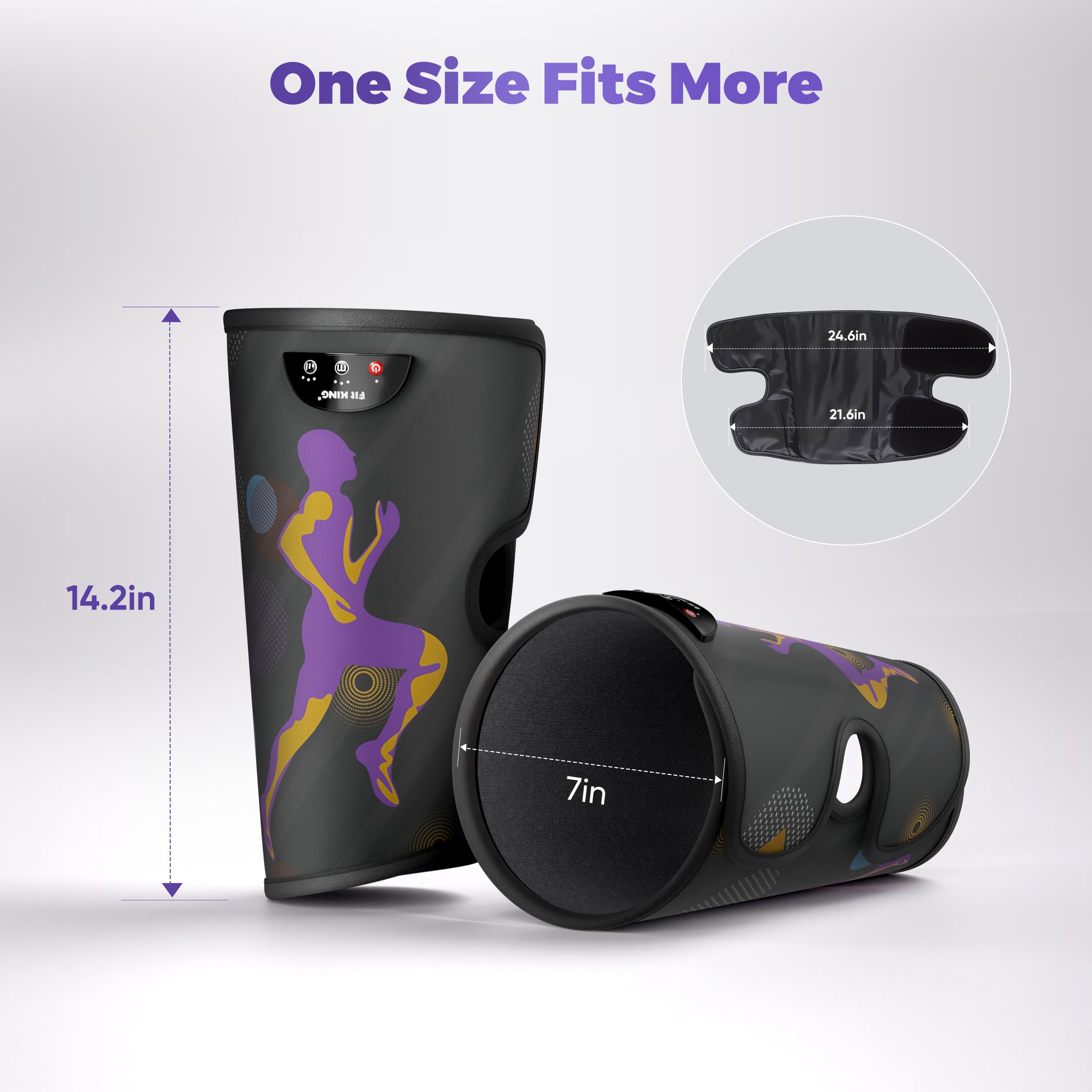 FIT KING Rechargeable Leg Massager with Heat | FT-3151A