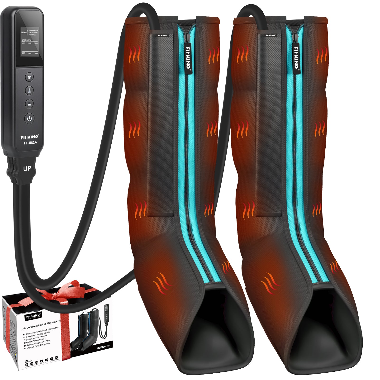FIT KING Upgraded Leg Massager with Soothing Heat | FT-081A