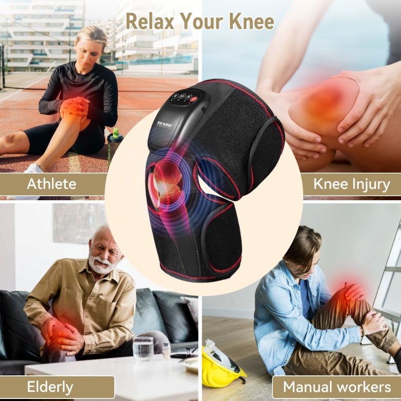 FIT KING Knee Massager for Circulation, Air Compression Knee Massager with Heat for Arthritis, FSA/HSA Eligible
