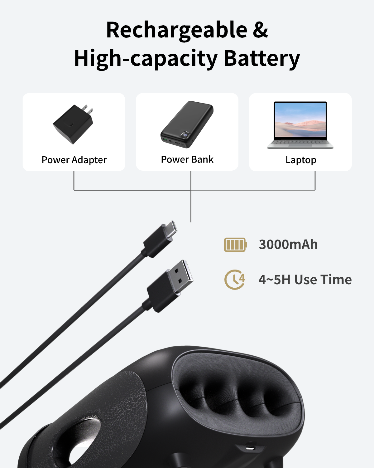 FIT KING Finger and Hand Massager with Heat | FT-095H