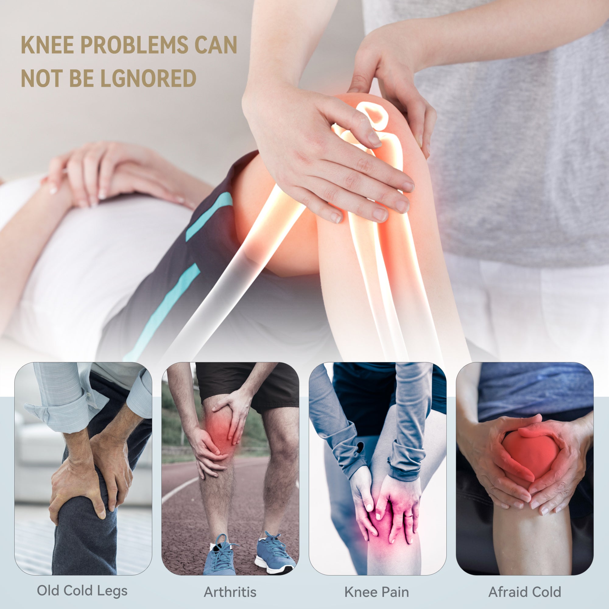 FIT KING Therapeutic Leg and Foot Massager with Knee Heat | FT-011A