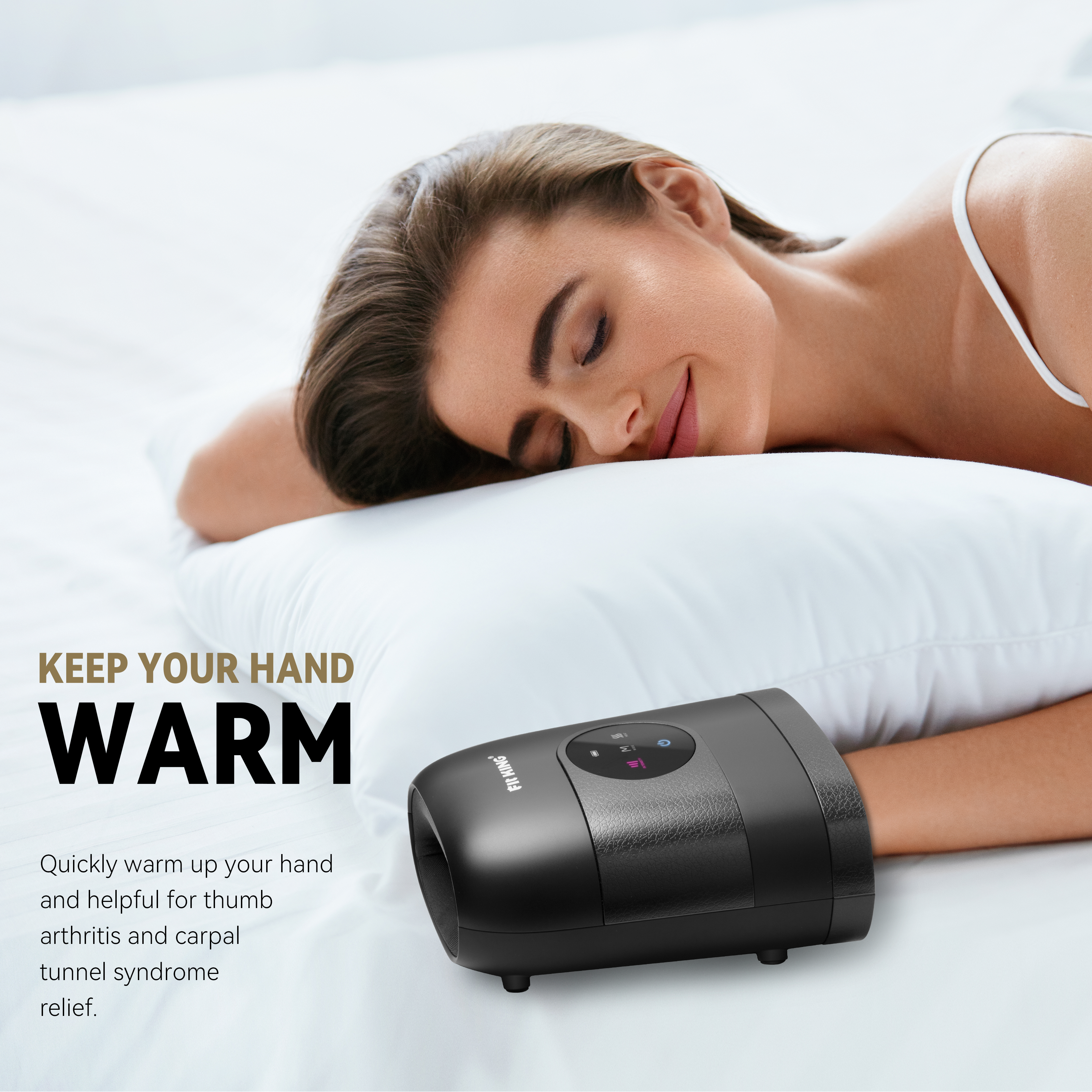 FIT KING Hand Massager with Advanced Heat Therapy | FT-085H