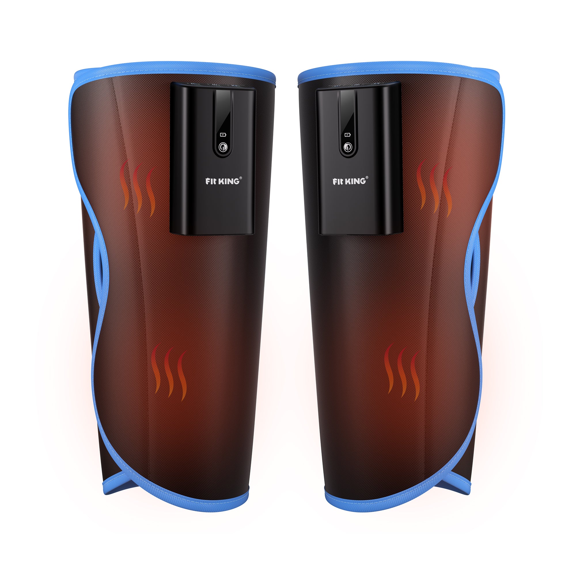 FIT KING Upgraded Cordless Calf Massager with Heat & Compression Leg Massager for Circulation | FT-125A / 126A