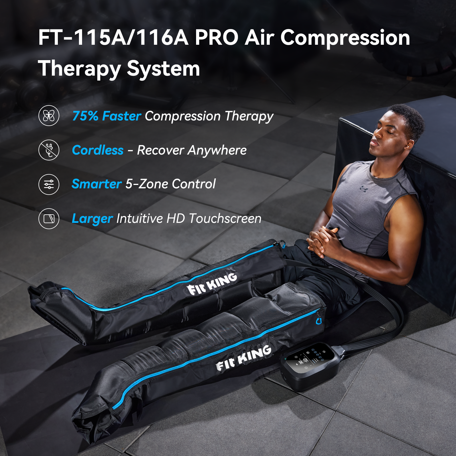 *Newest* FIT KING 5-Zone Faster Recovery System Massager Boots | FT-115A&FT-116A