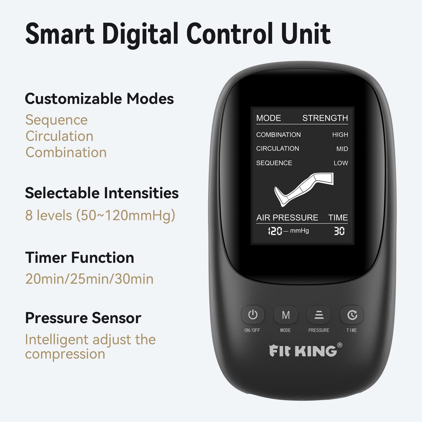 FIT KING Advanced Foot and Leg Air Massage Boots for Revitalized Circulation | FT-082A