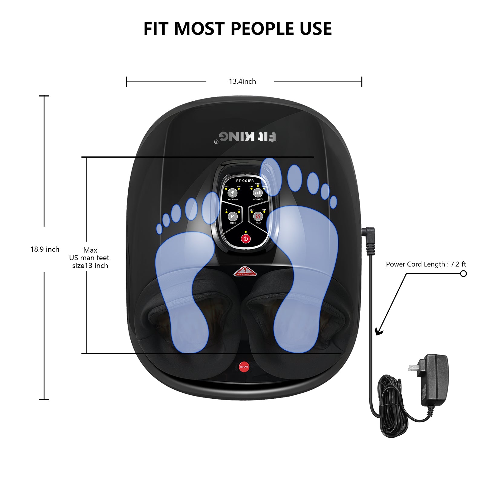 FT-001FR - Shiatsu Foot Massager with Heat