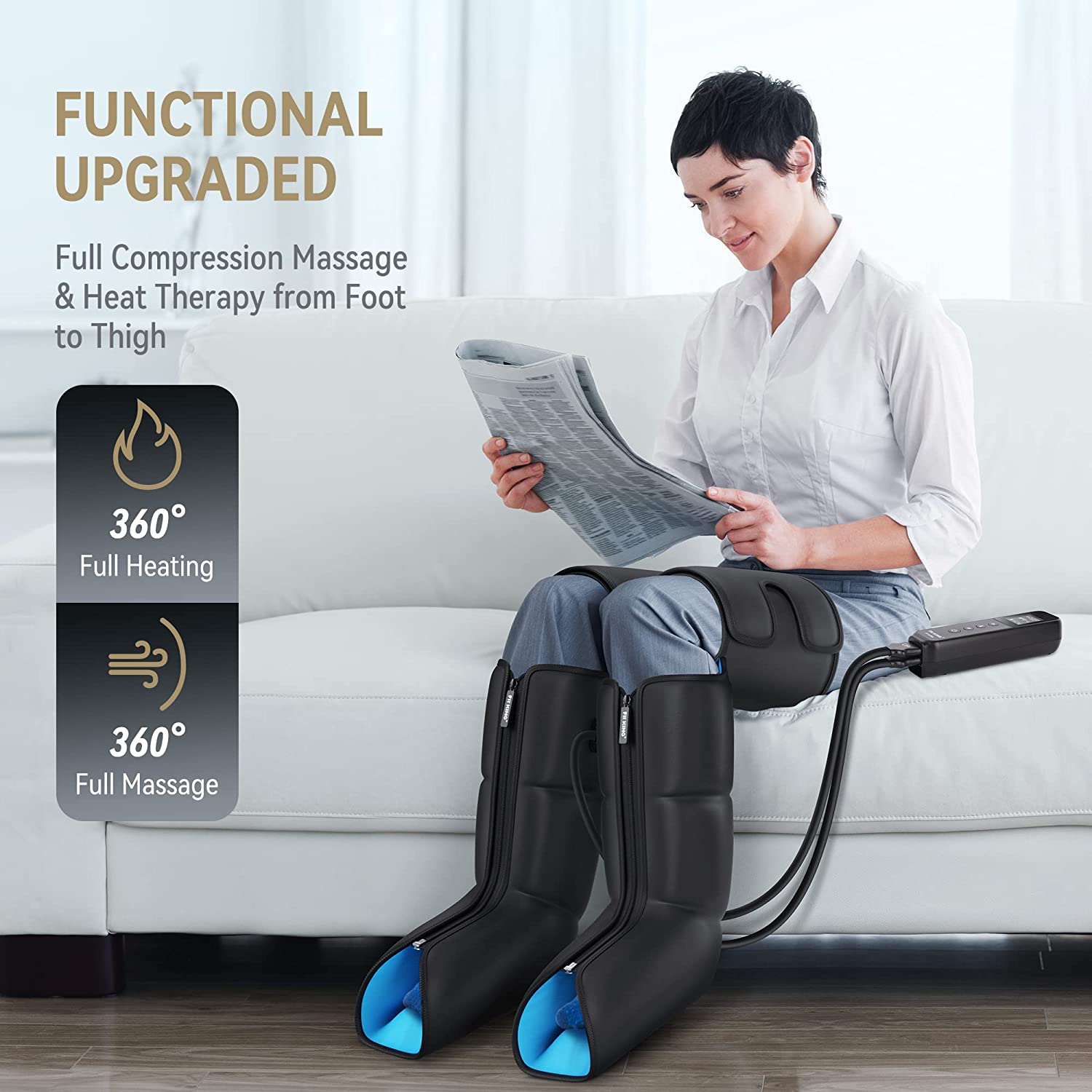 FT-076A - Full Leg Massager with Heat