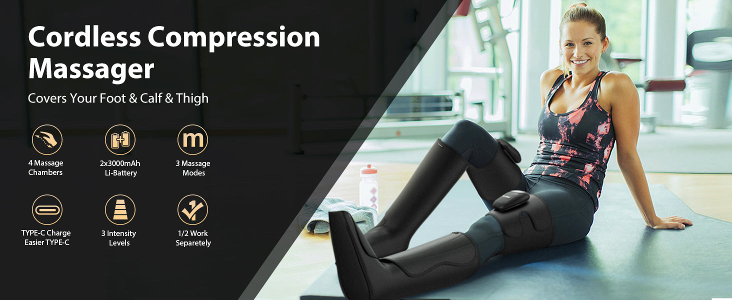 Buy Rechargeable Full Leg Massager for Comfort and Pain Relief