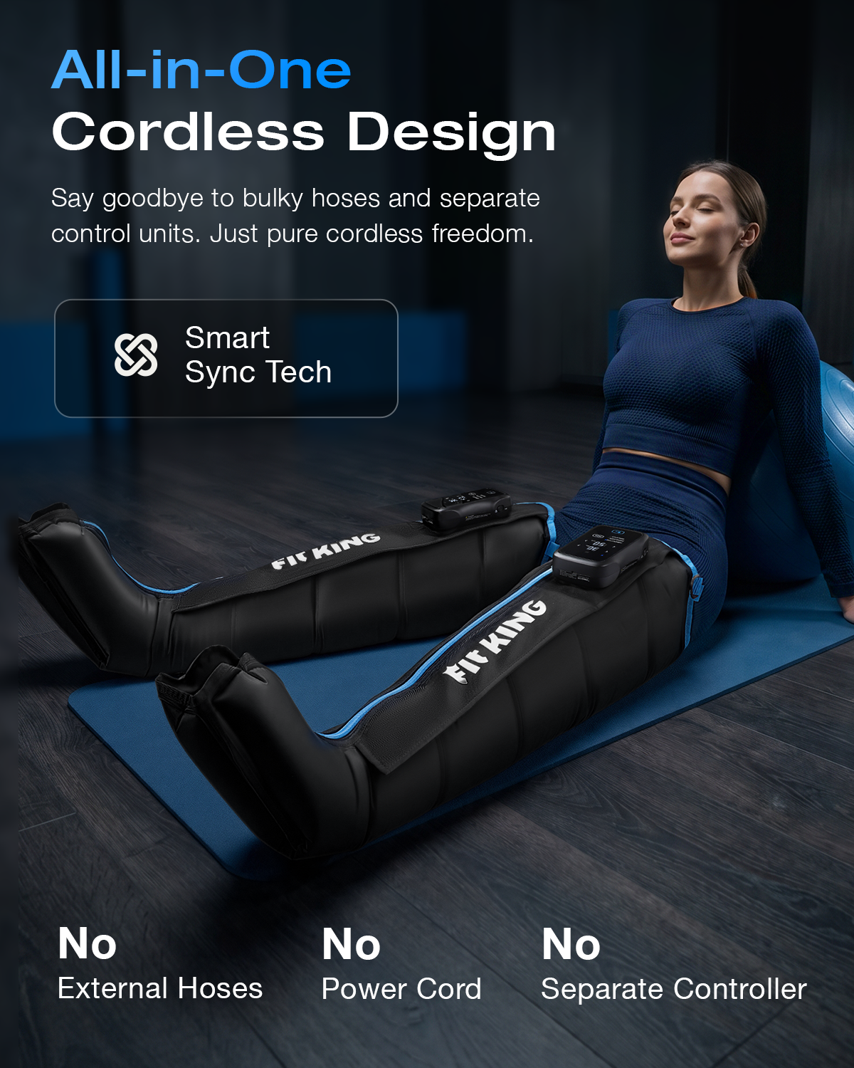 *Newest* FIT KING Professional 5-Chamber Cordless Compression Recovery System | FT-130A