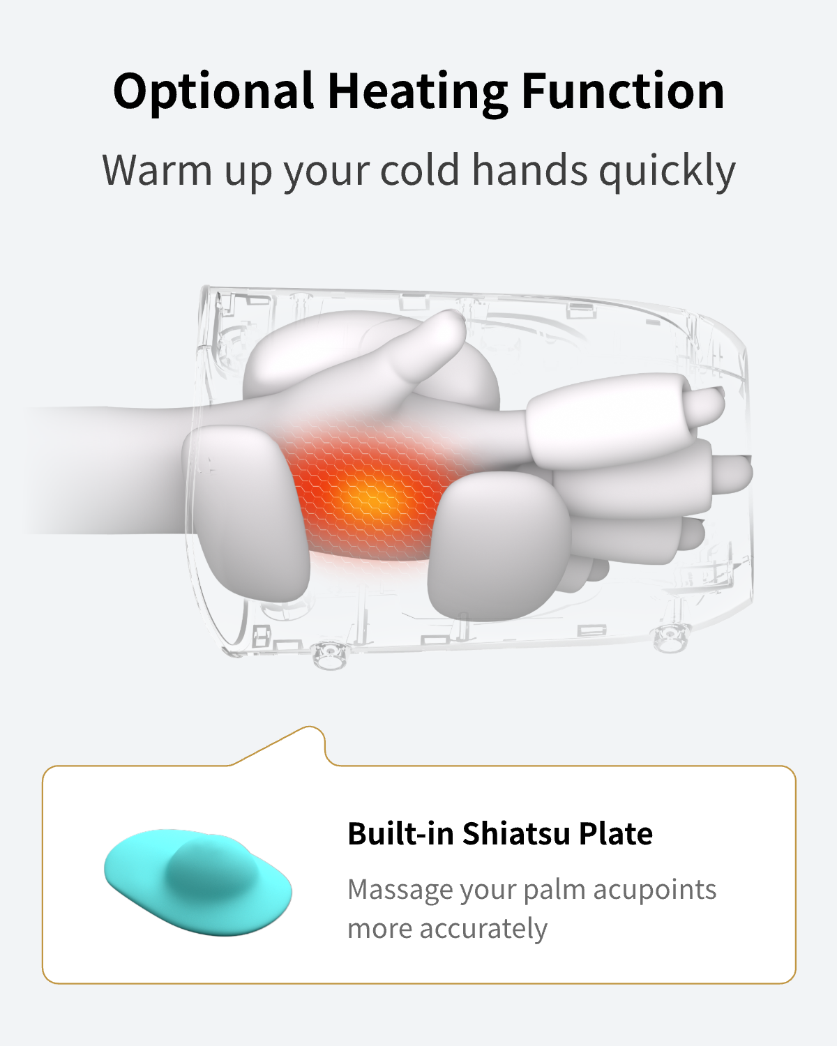 FIT KING Cordless Leg Massager for On-the-Go Relief FT-058A & FIT KING Finger and Hand Massager with Heat FT-095H