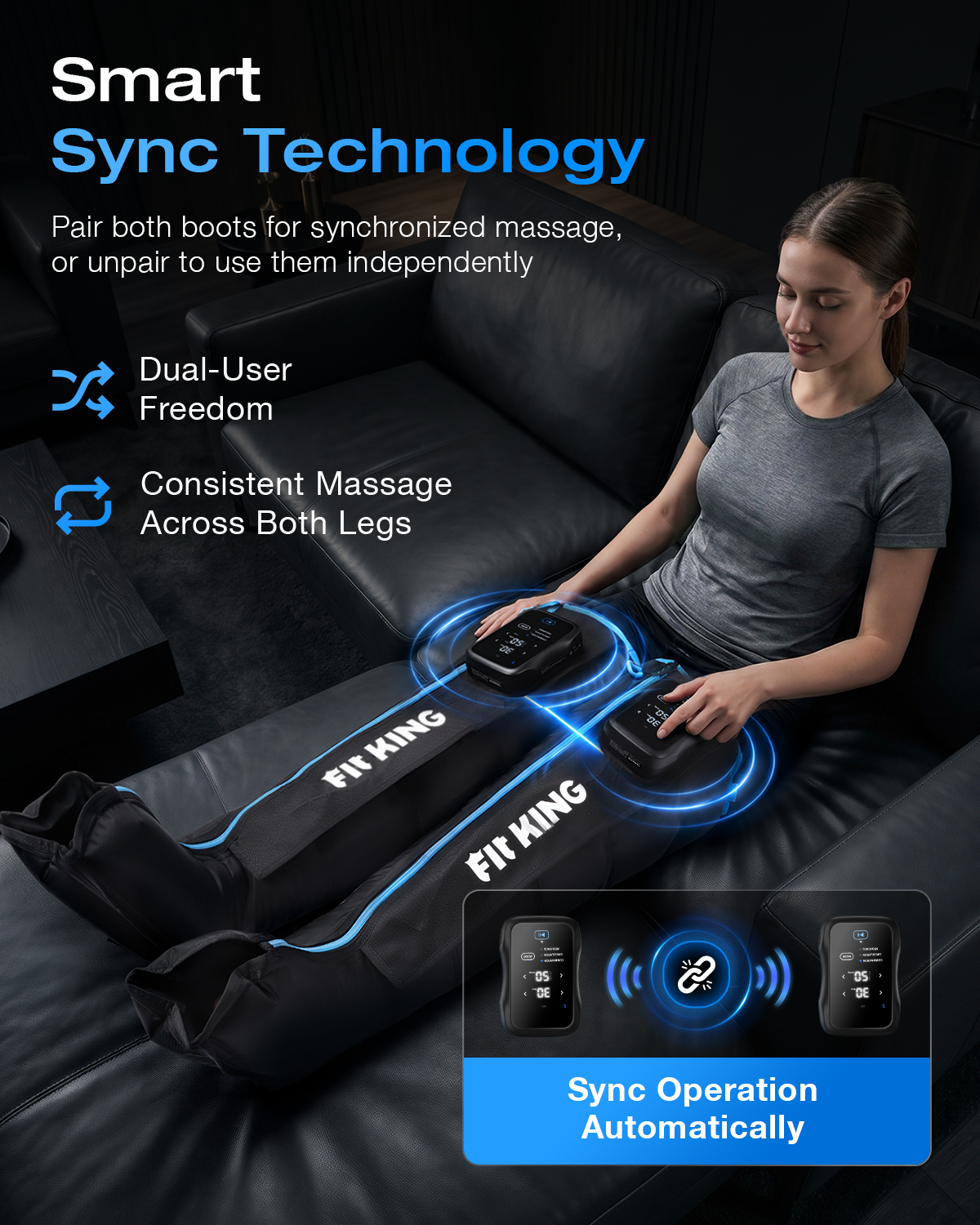 *Newest* FIT KING Professional 5-Chamber Cordless Compression Recovery System | FT-130A