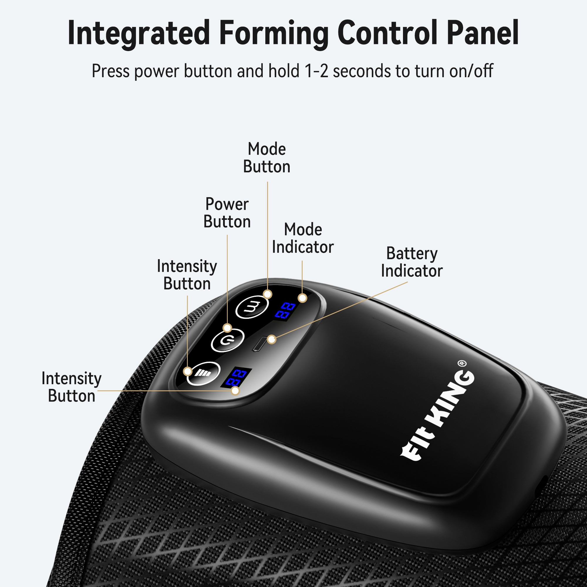 FIT KING Cordless Leg Massager, Calf Massager for Circulation with 3 Modes 3 Intensities for On-the-Go Relief FSA/HSA Eligible