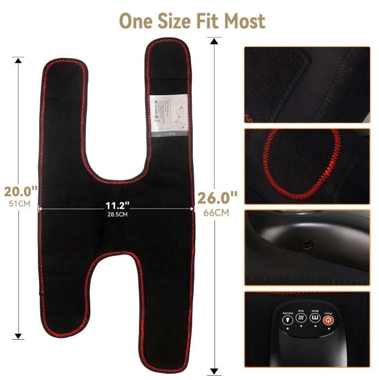 FIT KING Knee Massager for Circulation, Air Compression Knee Massager with Heat for Arthritis, FSA/HSA Eligible