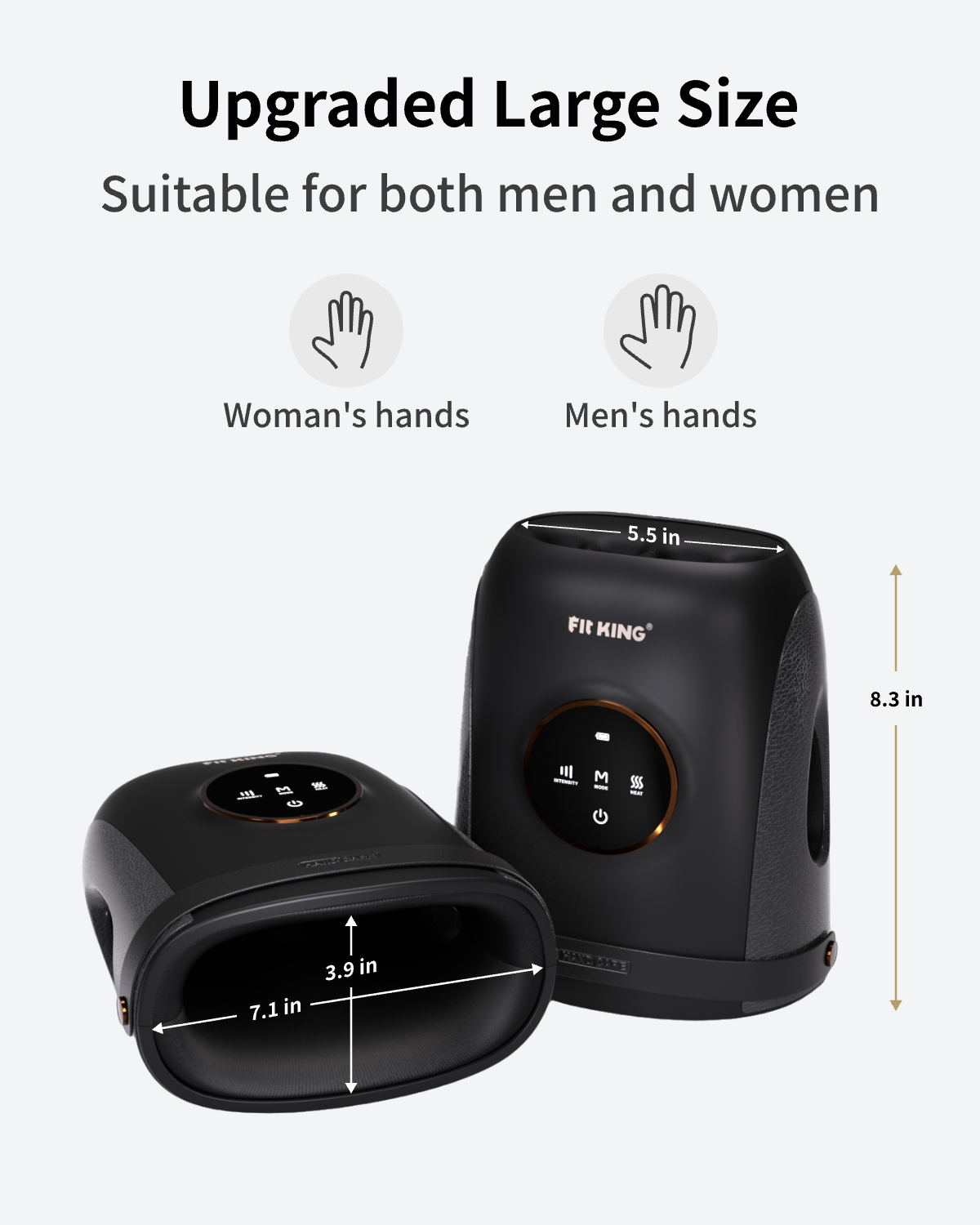 FIT KING Finger and Hand Massager with Heat | FT-095H