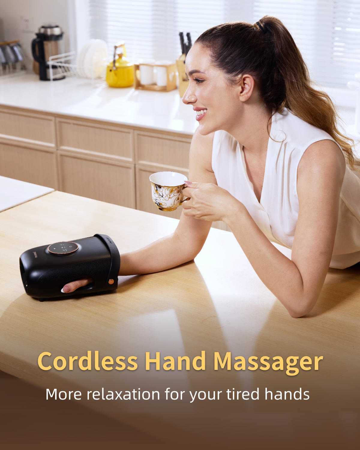 FIT KING Cordless Leg Massager for On-the-Go Relief FT-058A & FIT KING Finger and Hand Massager with Heat FT-095H