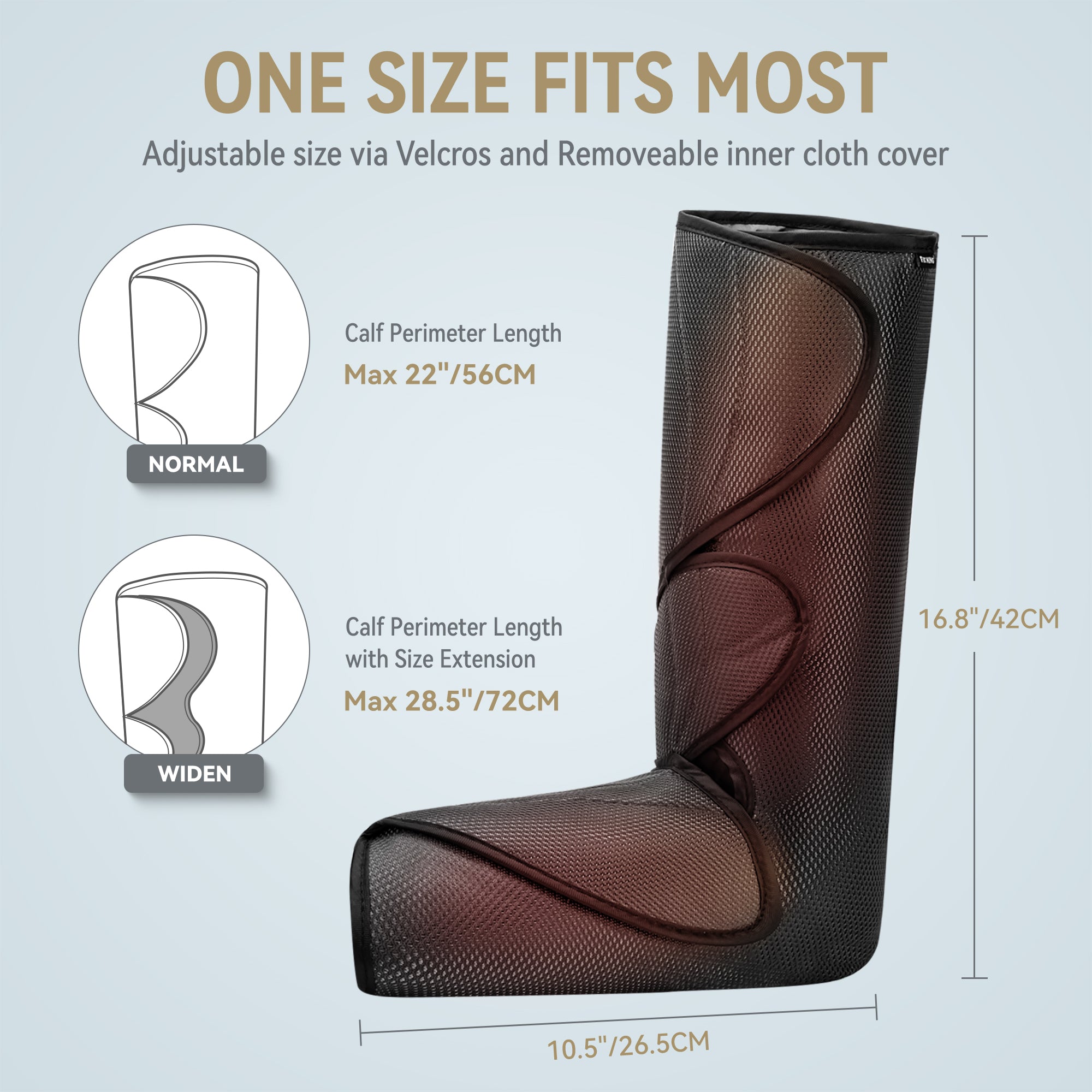 FIT KING Advanced Foot & Leg Compression Massager with Heat Therapy | FT-057A