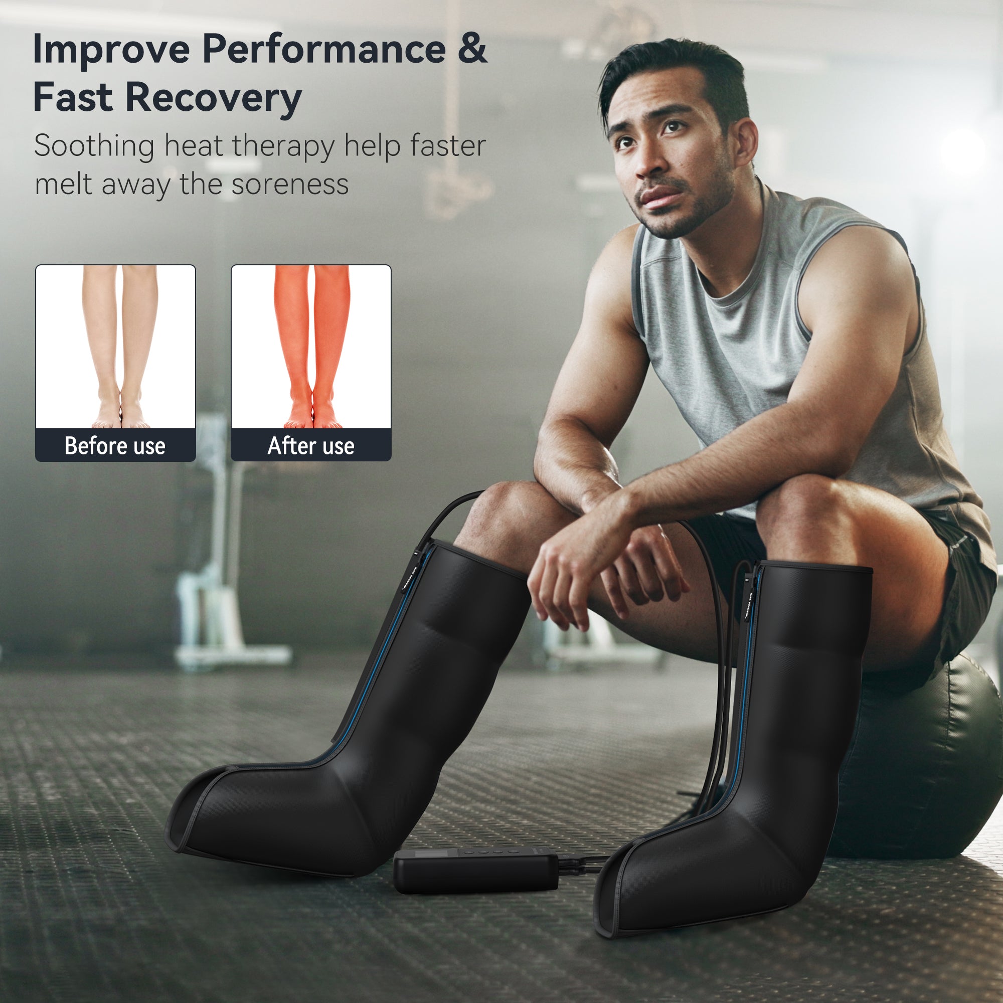 FIT KING Upgraded Leg Massager with Soothing Heat ｜ FT-081A