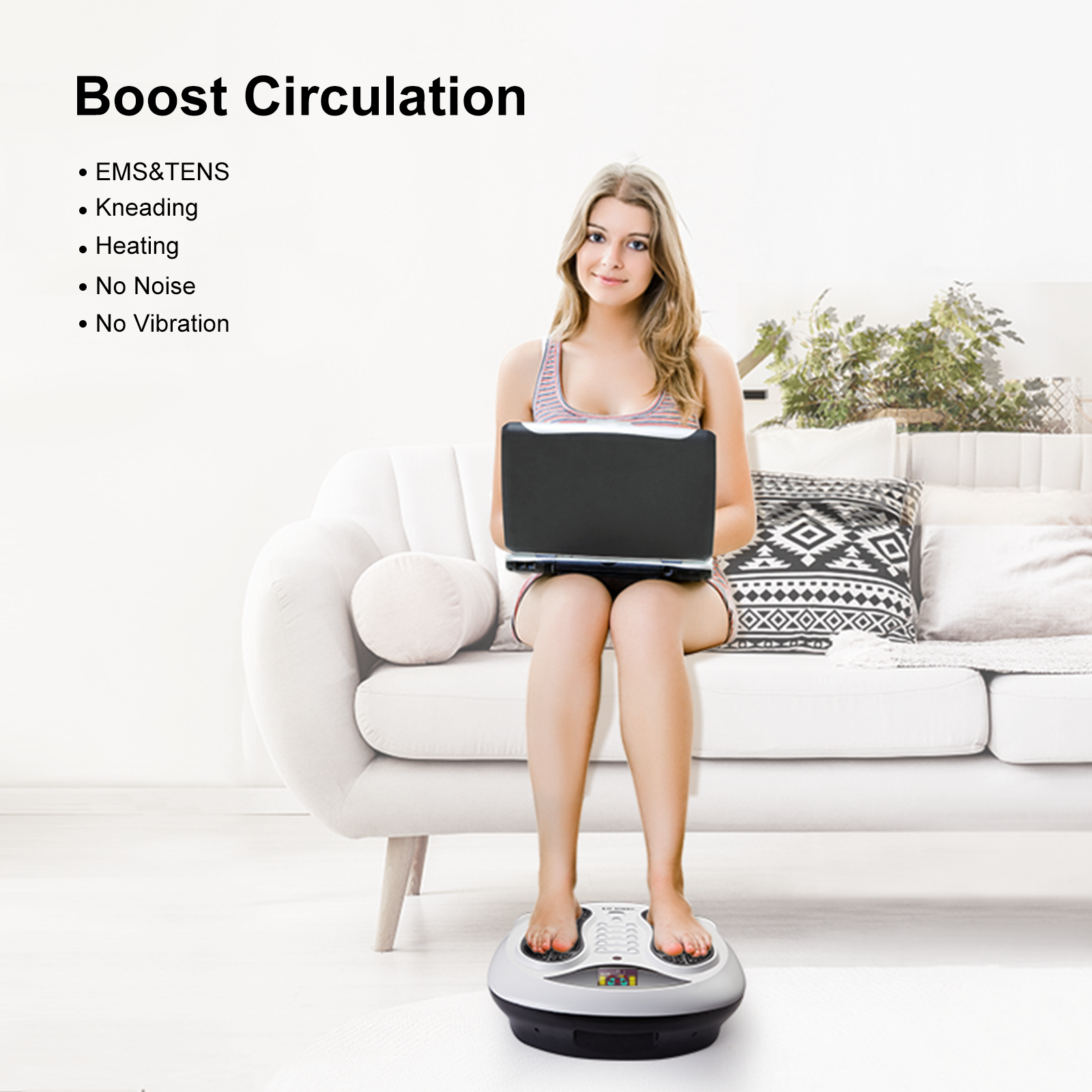 FIT KING Heated & EMS Foot Stimulator FT-036F & Wearable Neck Massager FT-056N