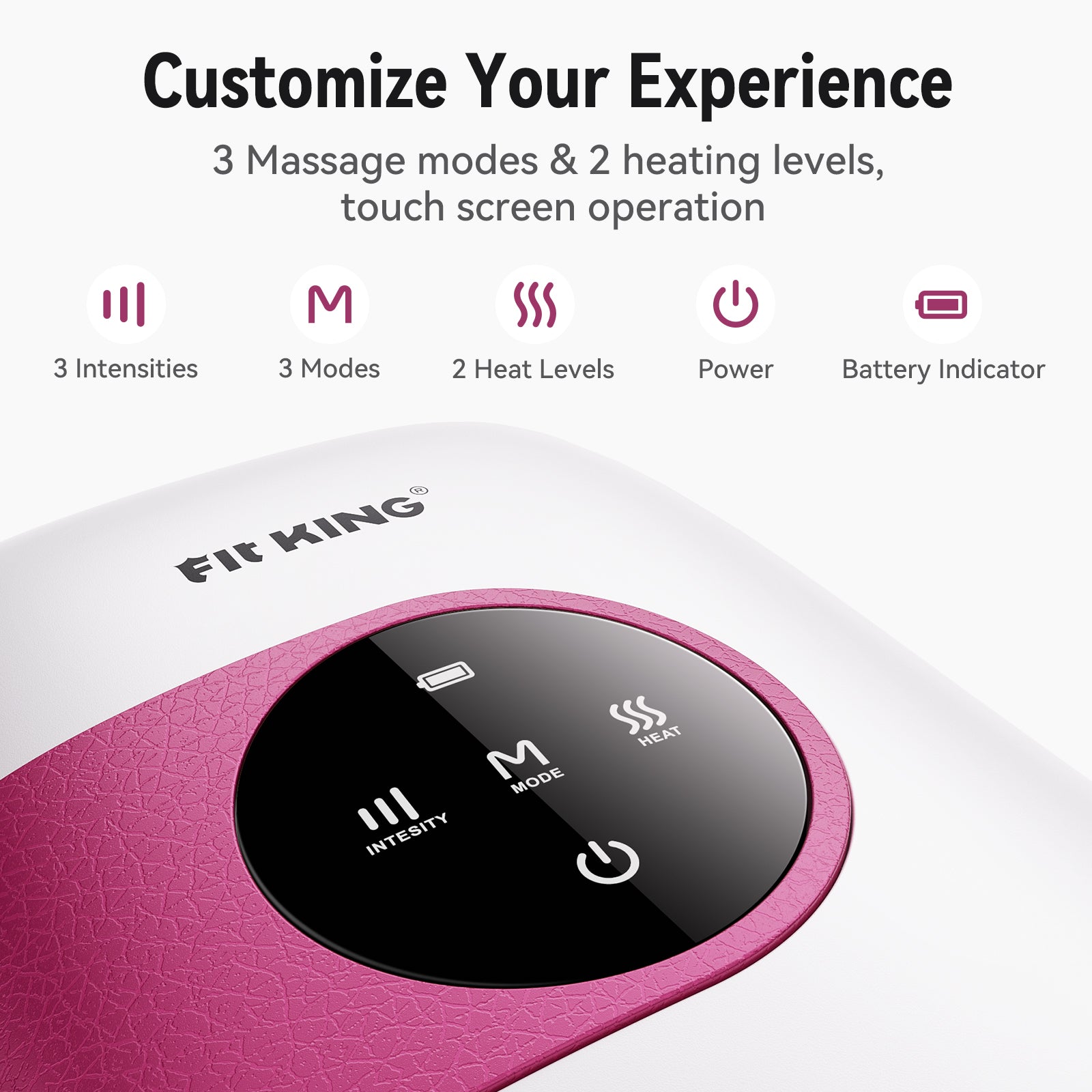 FIT KING Advanced Leg Compression Massager with Heat FT-057A & Hand Massager with Heat FT-085H