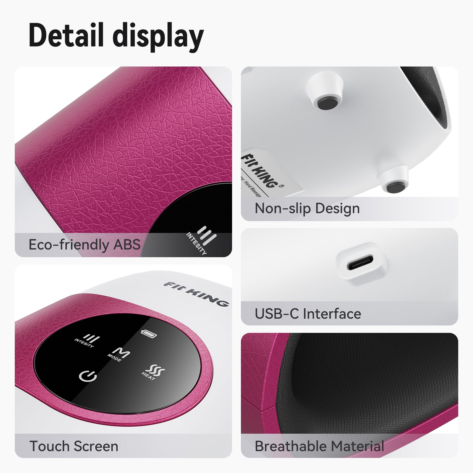 FIT KING Hand Massager with Advanced Heat Therapy | FT-085H