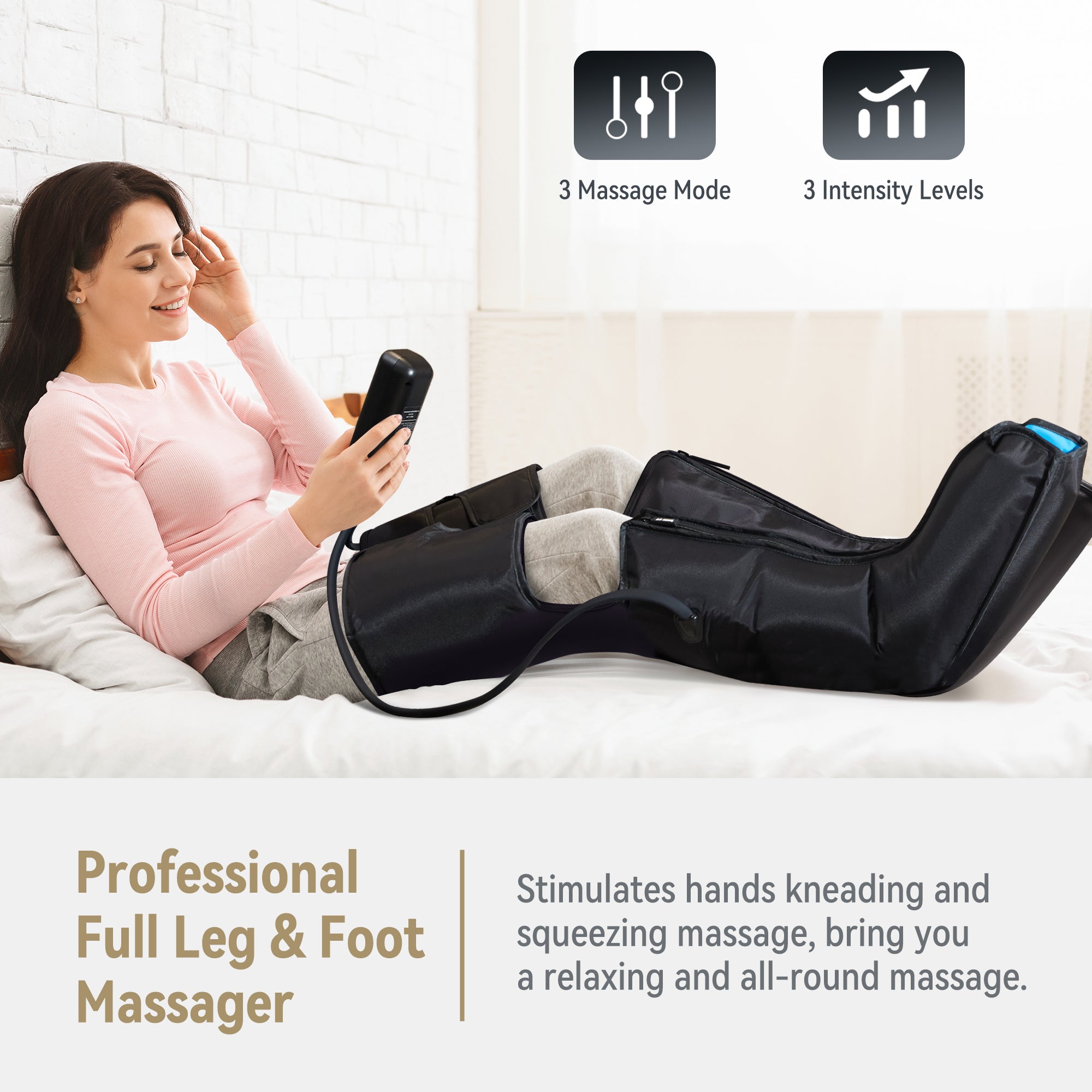 FIT KING Air Compression Leg and Foot Boots Massager |  FT-099A