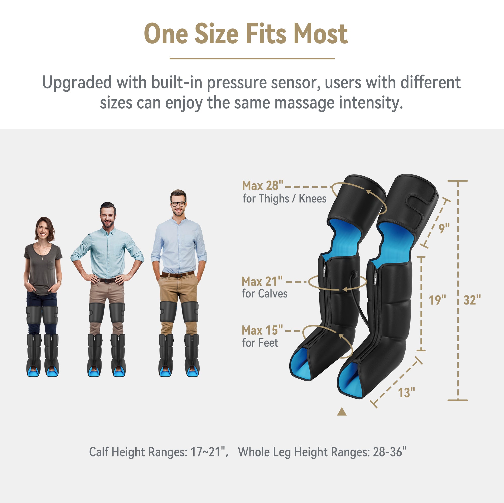 FIT KING Air Compression Leg and Foot Boots Massager |  FT-099A