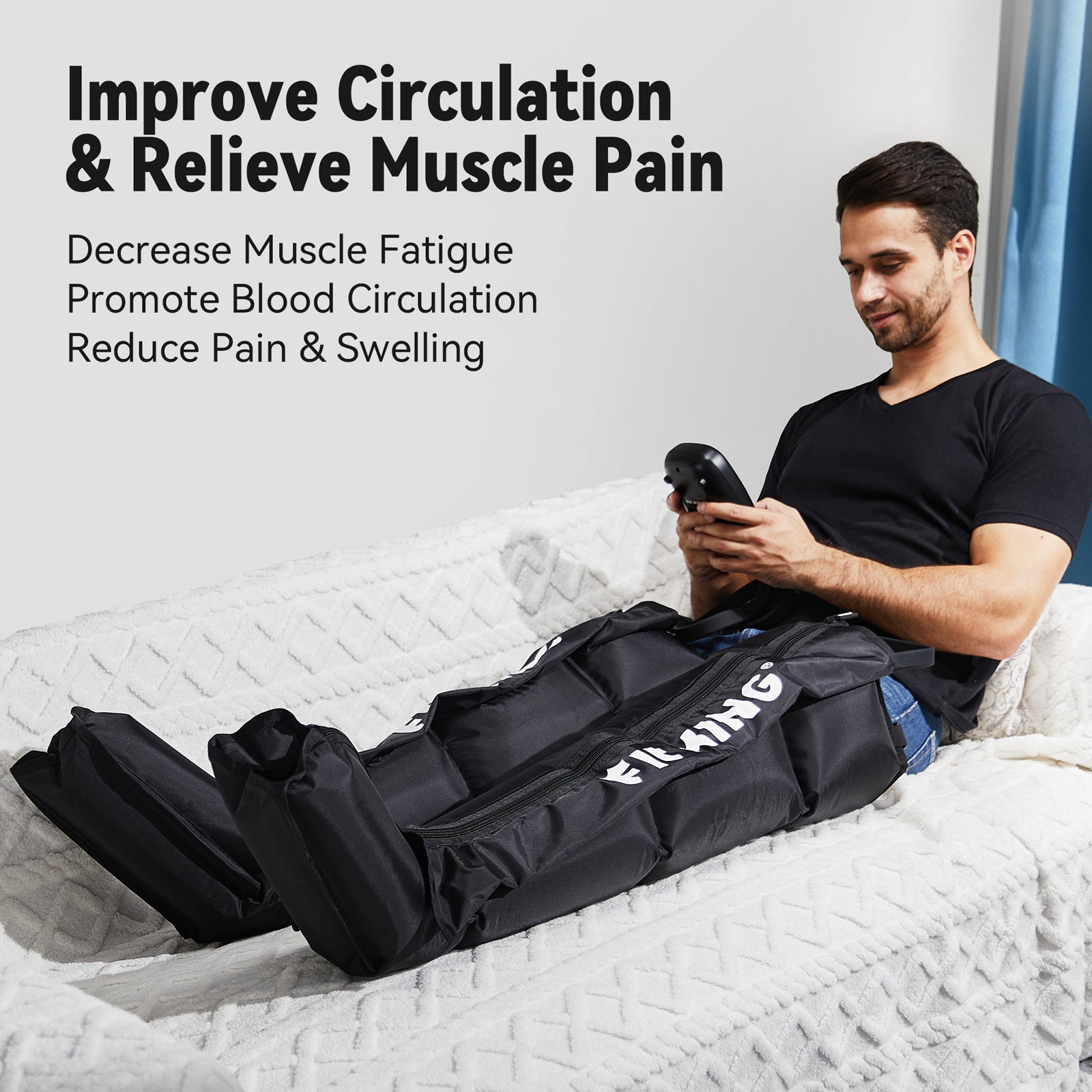 FIT KING Advanced Foot and Leg Air Massage Boots for Revitalized Circulation |  FT-082A