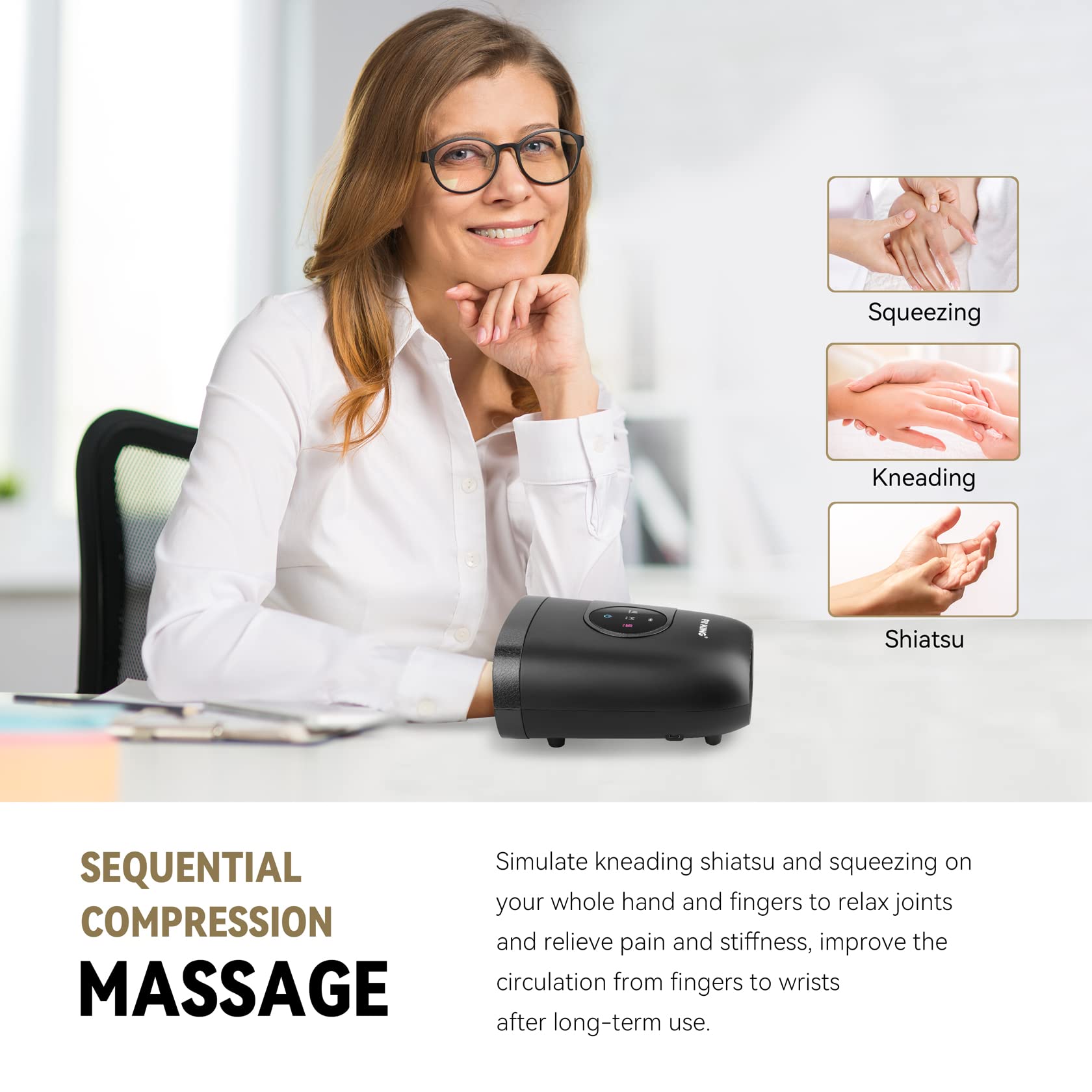 *Newest* FIT KING 5-Zone Faster Recovery System Massager Boots & Hand Massager with Heat Therapy FT-085H