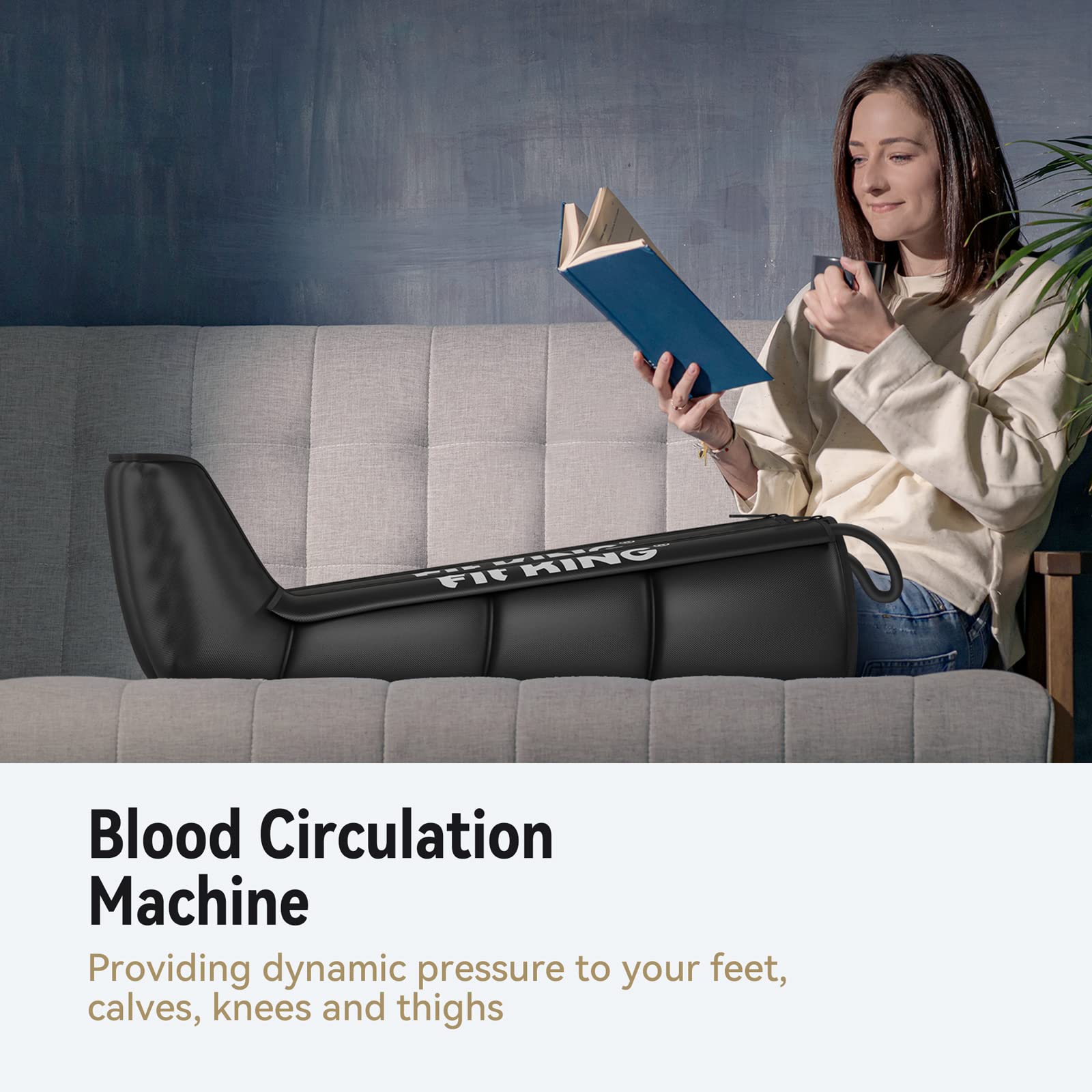 FIT KING Advanced Foot and Leg Air Massage Boots for Revitalized Circulation |  FT-082A