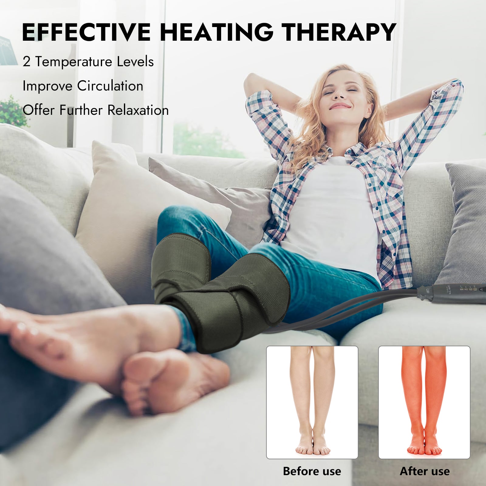 Buy FT-017A Compression Calf Massager with Heat | Fit King Shop