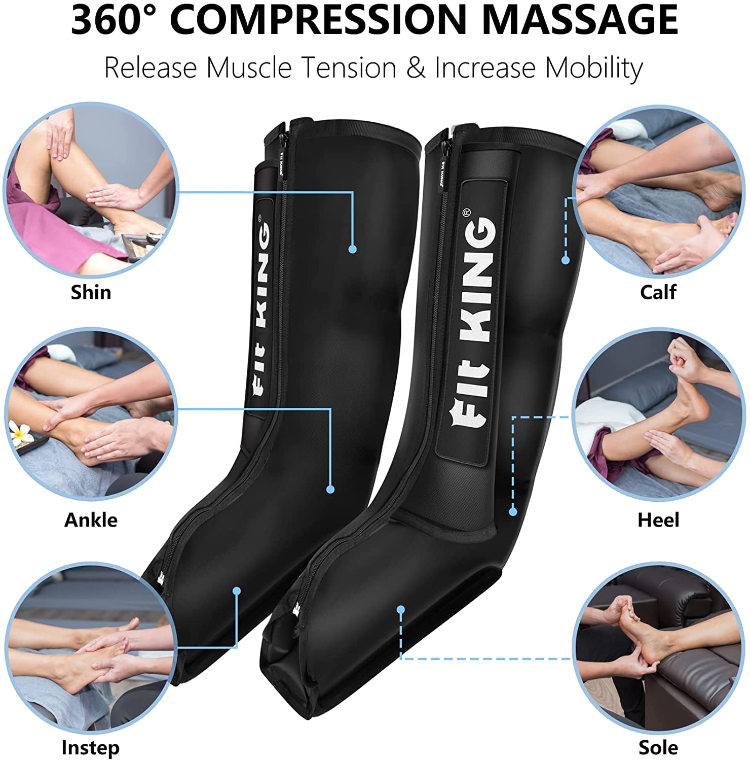 FIT KING Dynamic Leg Compression Boots | FT-068A
