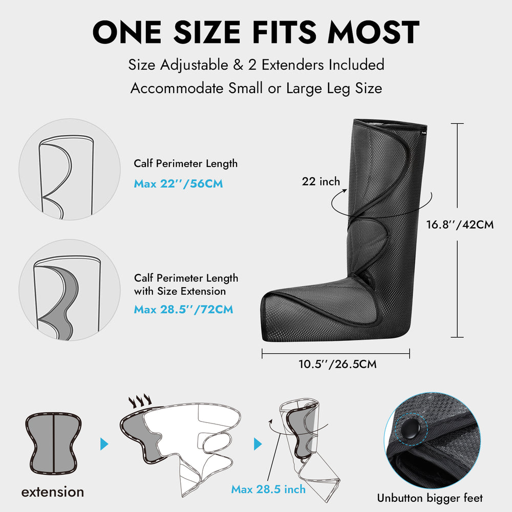 Buy FT057A Foot & Leg Compression Massager with Heat Fit King Shop