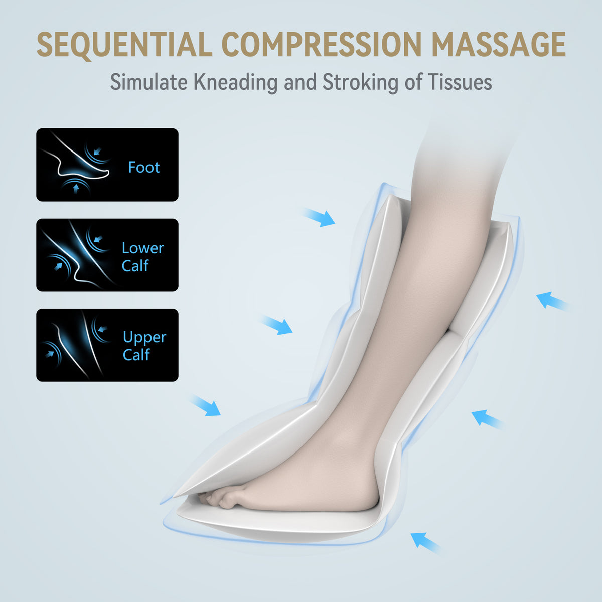 Buy FT-059A Cordless & Rechargeable Foot & Leg Massager | Fit King Shop