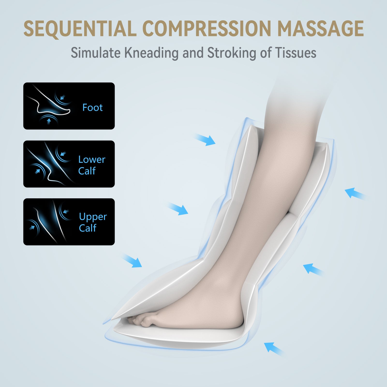 FT-059A - Cordless & Rechargeable Foot & Leg Massager
