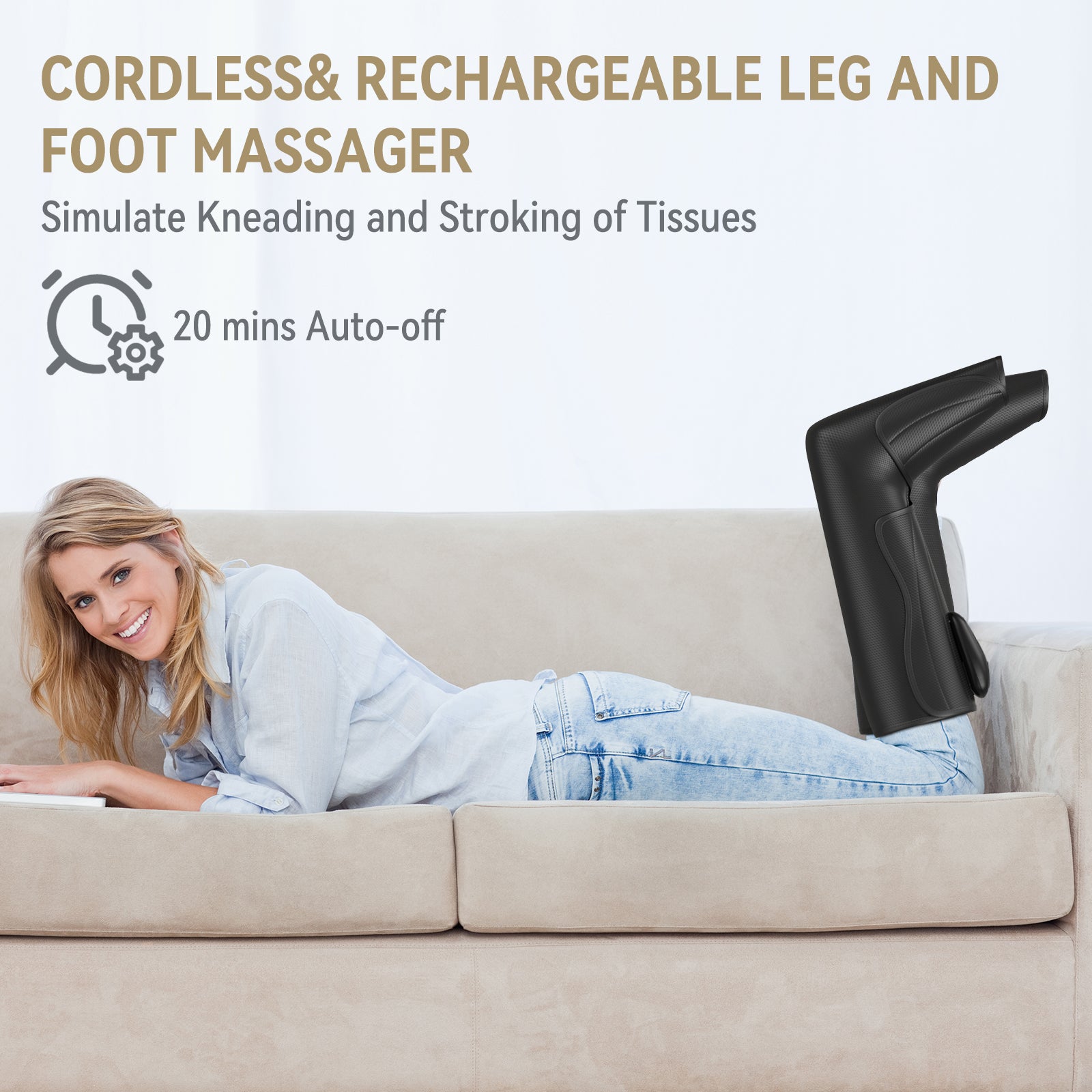 FT-059A - Cordless & Rechargeable Foot & Leg Massager
