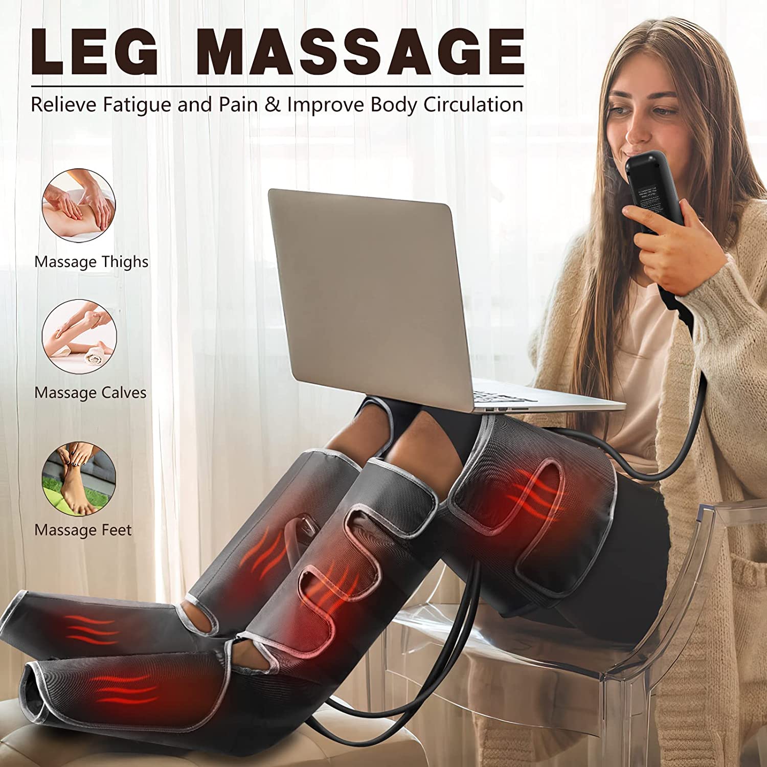 FT-075A - Full Leg Massager with Heat