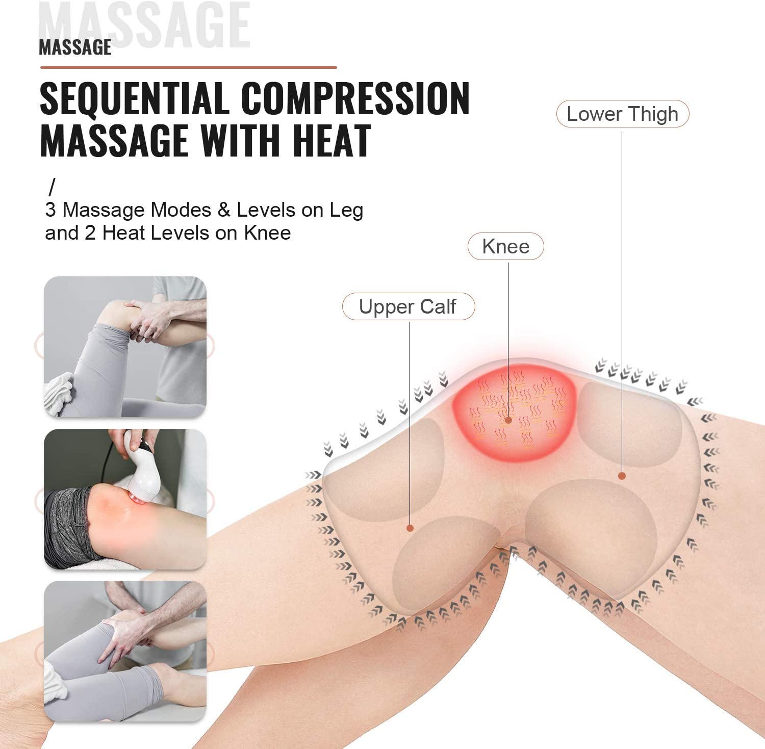 FT-032K - Compression Knee Massager with Heat