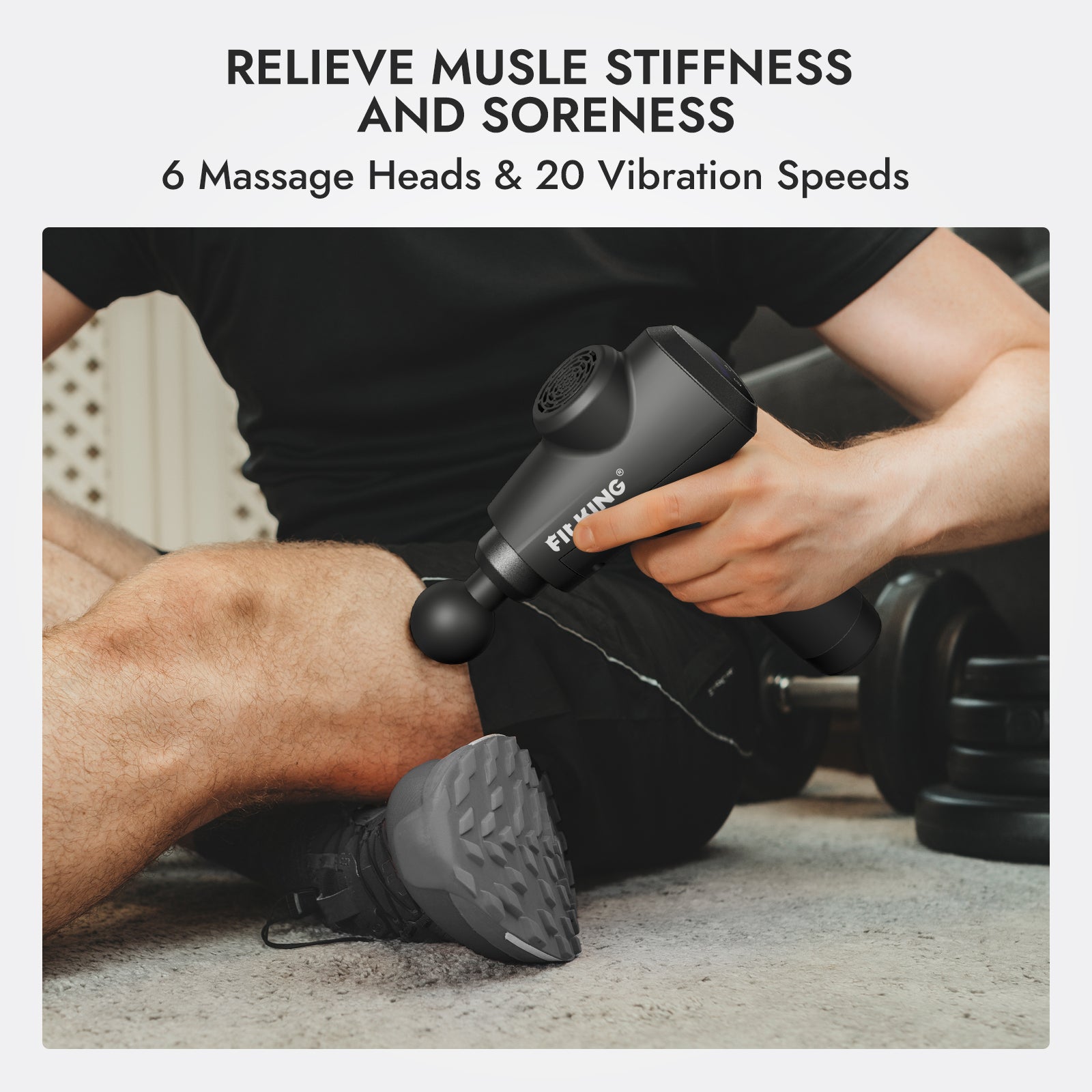 FIT KING Ultimate Deep Tissue Percussion Massage Gun | FT-025G